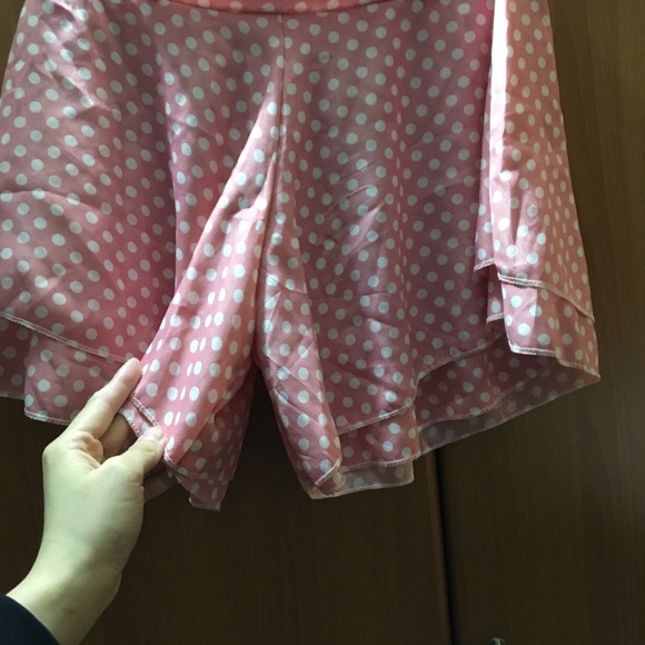 Cute Korean Pink Polka Dot Shorts - Picture 2 of 3